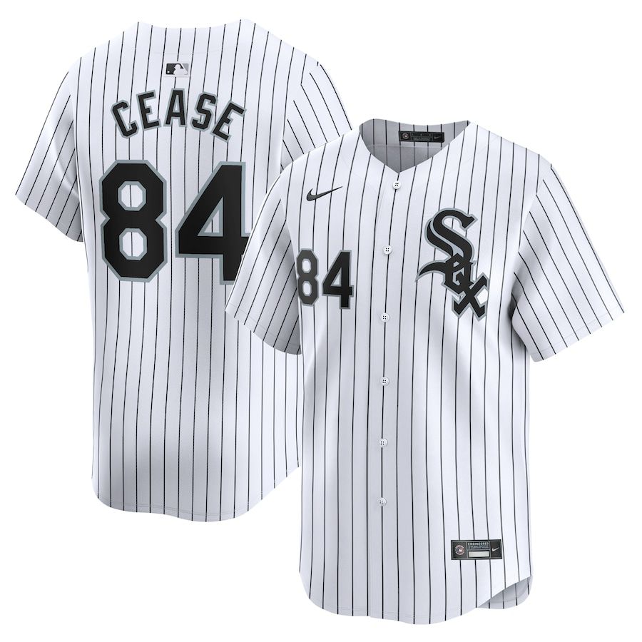 Men Chicago White Sox #84 Dylan Cease Nike White Home Limited Player MLB Jersey